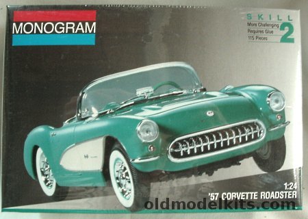 Monogram 1/24 Chevrolet 1957 Corvette - Stock or Street Racer, 2924 plastic model kit